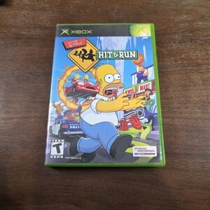 OG XBOX The Simpsons Hit & Run Game Cib